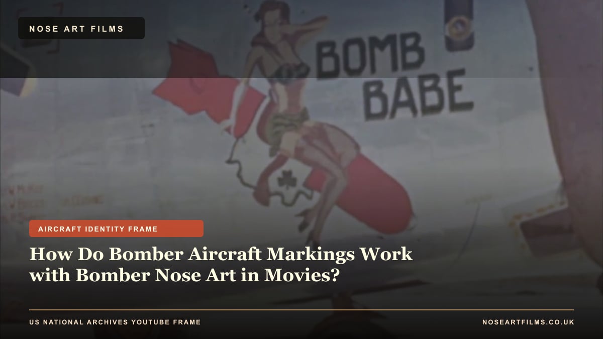 How Do Bomber Aircraft Markings Work with Bomber Nose Art in Movies?