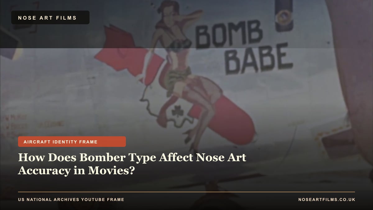 How Does Bomber Type Affect Nose Art Accuracy in Movies?