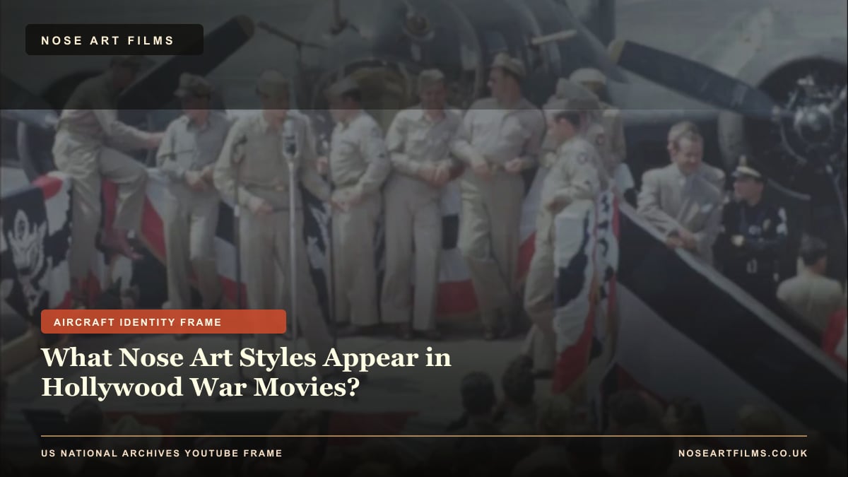 What Nose Art Styles Appear in Hollywood War Movies?