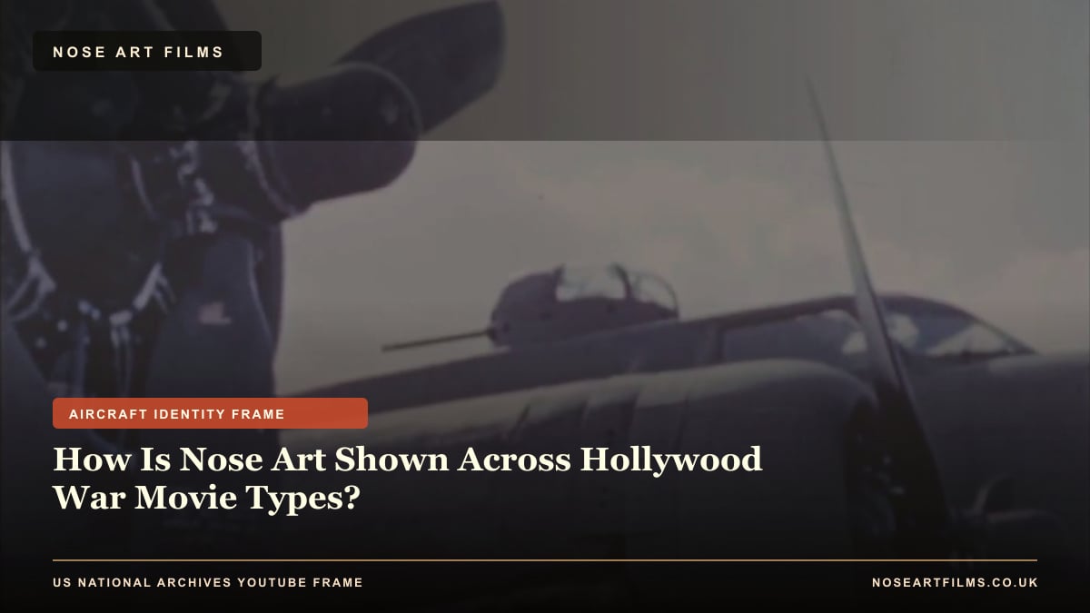 How Is Nose Art Shown Across Hollywood War Movie Types?