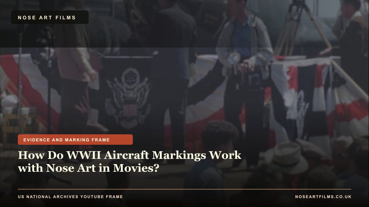 How Do WWII Aircraft Markings Work with Nose Art in Movies? evidence checklist