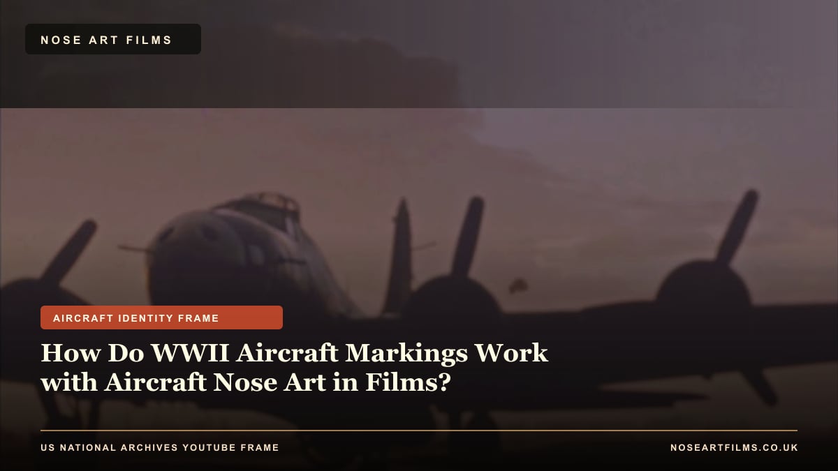 How Do WWII Aircraft Markings Work with Aircraft Nose Art in Films?