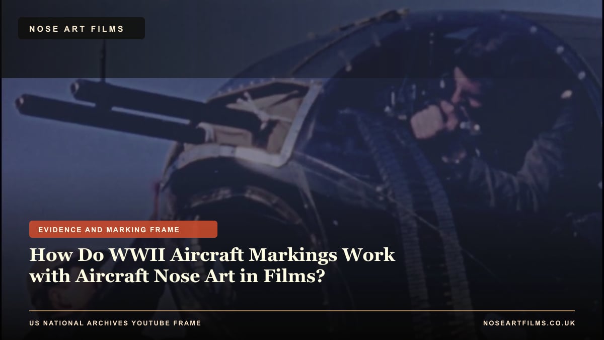 How Do WWII Aircraft Markings Work with Aircraft Nose Art in Films? evidence checklist