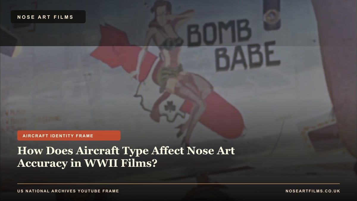How Does Aircraft Type Affect Nose Art Accuracy in WWII Films?