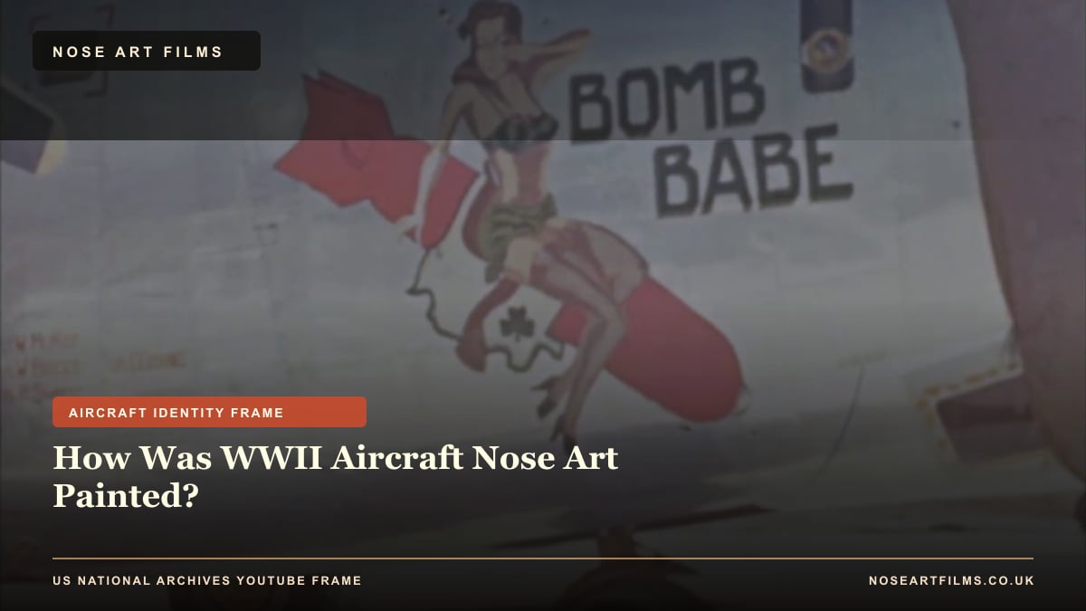 How Was WWII Aircraft Nose Art Painted?