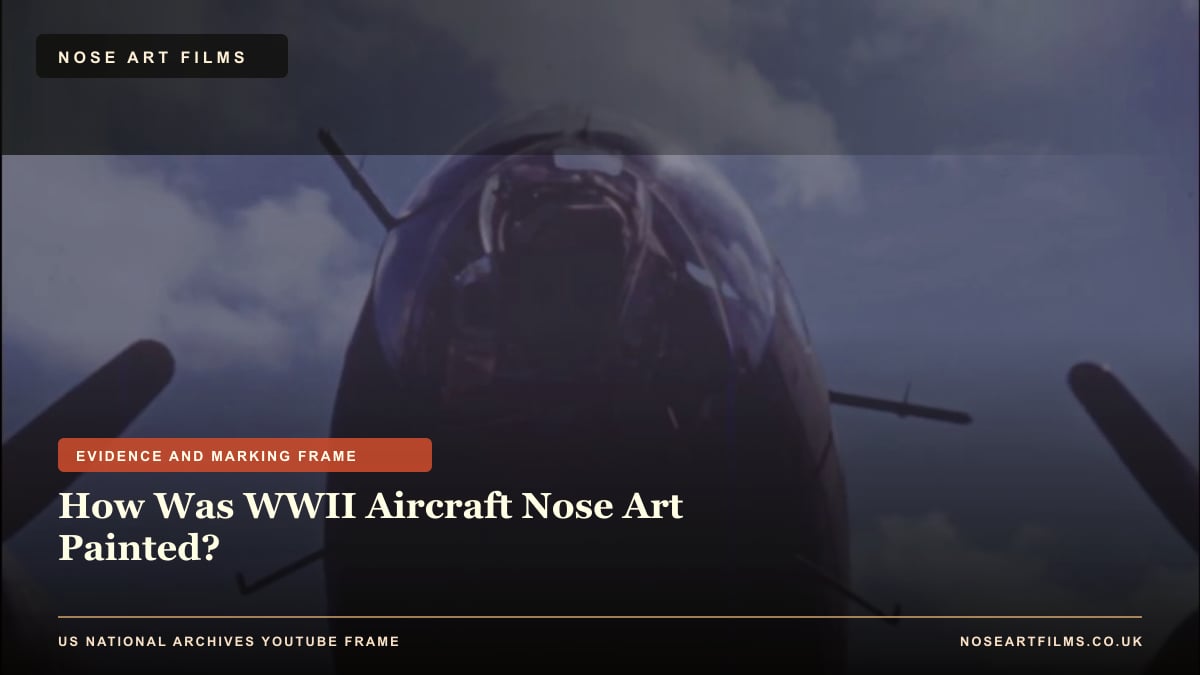 How Was WWII Aircraft Nose Art Painted? evidence checklist