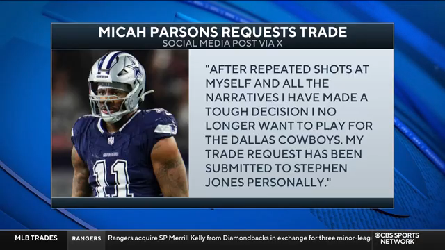 did micah parsons request a trade